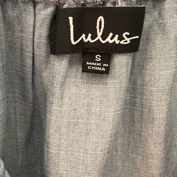 Denim off-shoulder mini dress - Picture 3 of 3